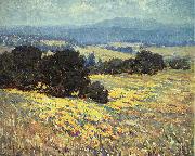 Granville Redmond California Oaks and Poppies oil painting artist